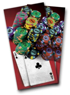 Poker Cornhole Wraps - Set Of 2