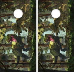 Dinosaur Cornhole Wraps - Set Of 2