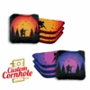 Red Purple Hunter Professional Cornhole Bags - Set Of 8