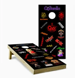 Rock Bands Cornhole Set With Bags