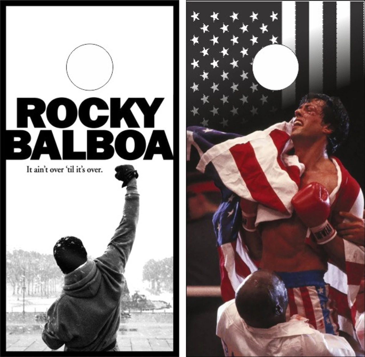 Rocky Balboa Cornhole Wraps - Set Of 2