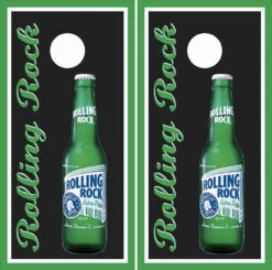Rolling Rock Cornhole Wraps - Set Of 2