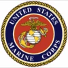 Marine Version 2 Cornhole Decal