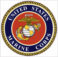 Marine Version 2 Cornhole Decal