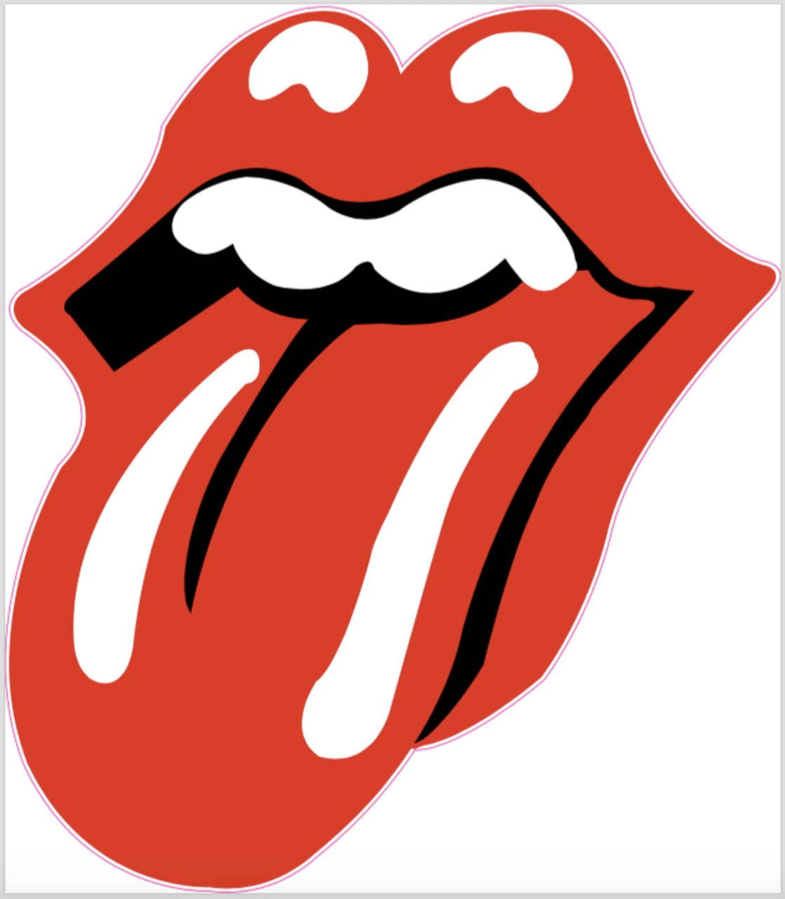 Rolling Stones Cornhole Decal