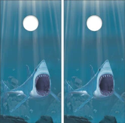 Shark Bite Cornhole Wraps - Set Of 2