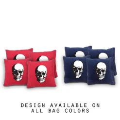 Skull Cornhole Bags - Set Of 8