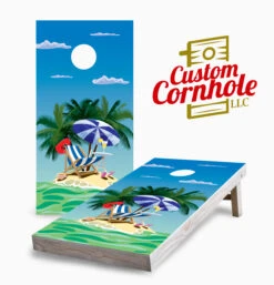 Small Island Cornhole Set With Bags