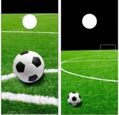 Soccer Field Cornhole Wraps - Set Of 2
