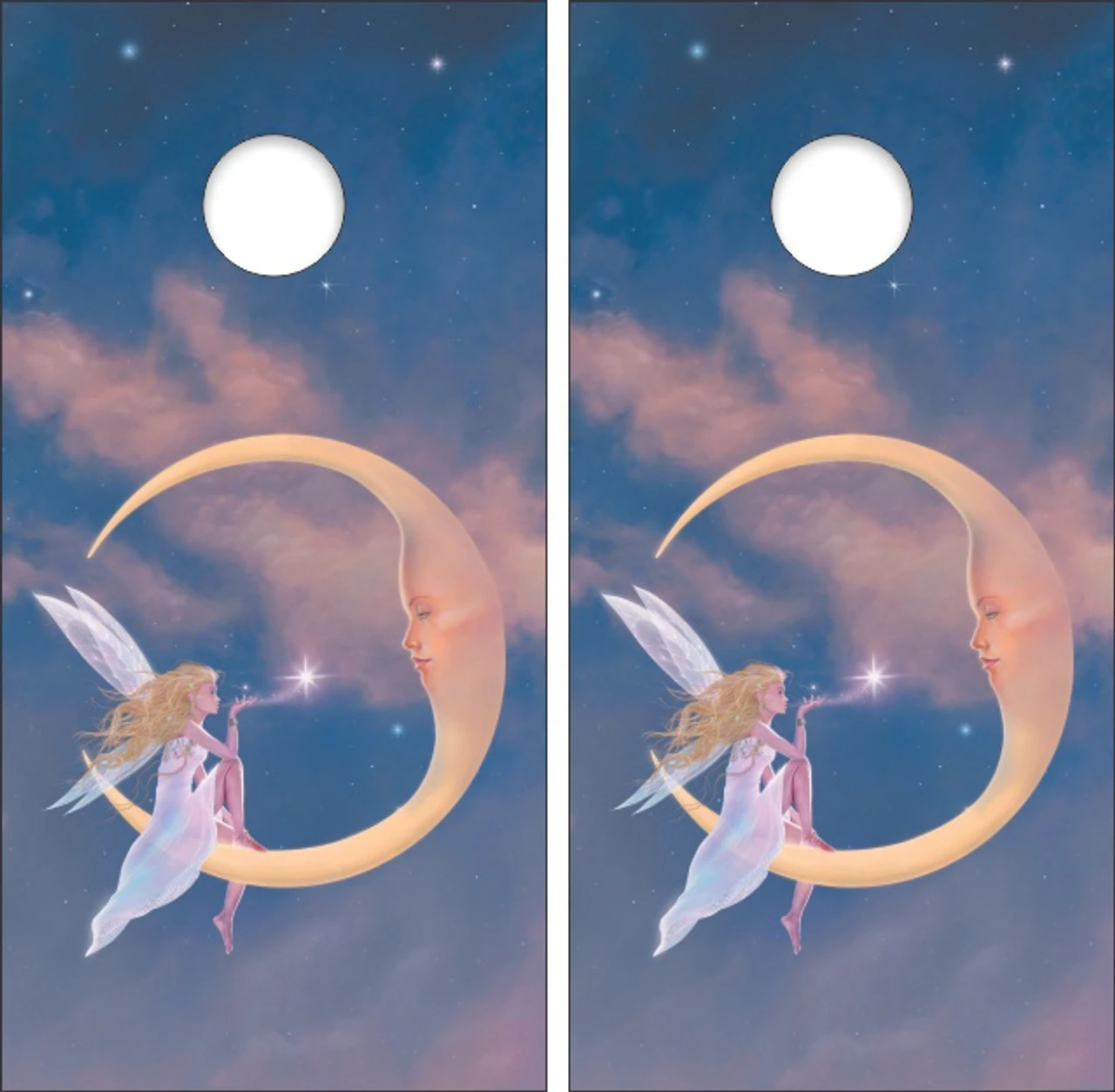 Star Kiss Cornhole Wraps - Set Of 2