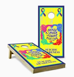 Suicide Awareness Cornhole Set With Bags