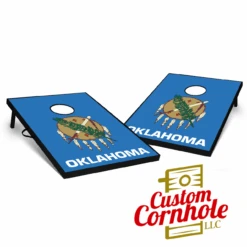 Tailgate Oklahoma Flag Cornhole Set With Bags