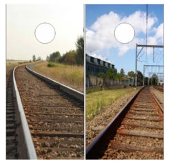 Train Railroad Cornhole Wraps - Set Of 2