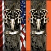 Tribal Buck Head Cornhole Wraps - Set Of 2
