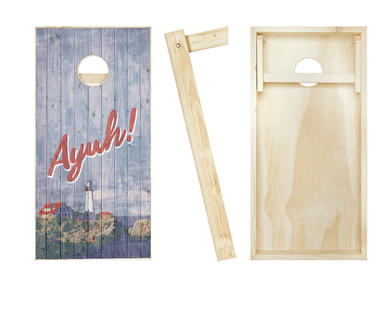 Vintage New England "Ayuh" Cornhole Set With Bags - Image 2