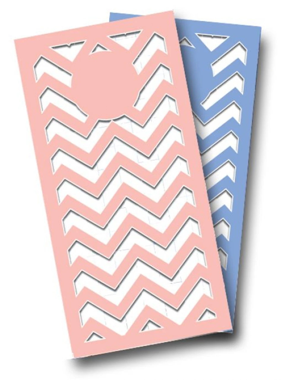 Wedding (Blue & Pink) Cornhole Wraps - Set Of 2