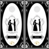 Wedding Cornhole Wraps Version 4 - Set Of 2