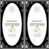 Wedding Cornhole Wraps Version 3 - Set Of 2