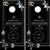Wedding Cornhole Wraps Version 1 - Set Of 2