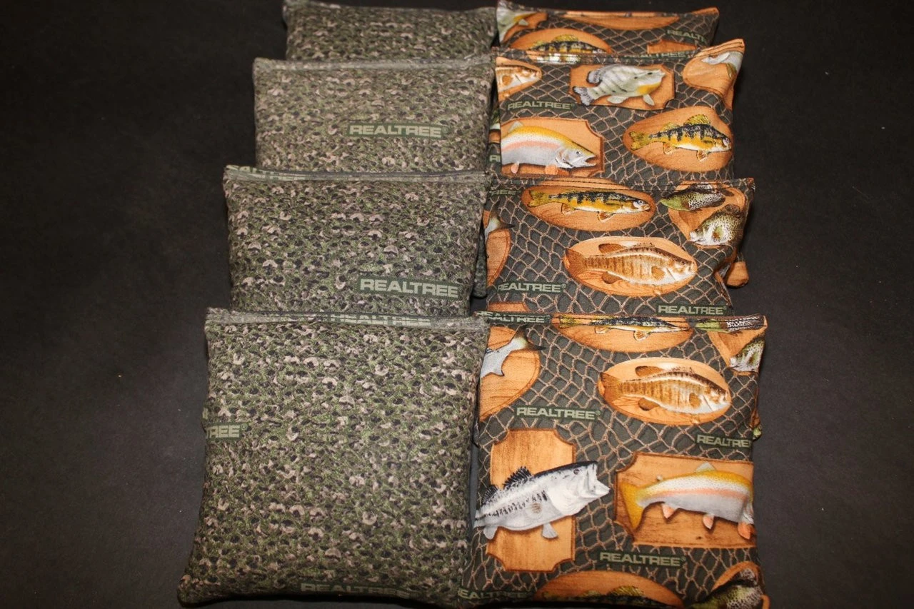 Fishing (Version 5) Cornhole Bags - Set Of 8