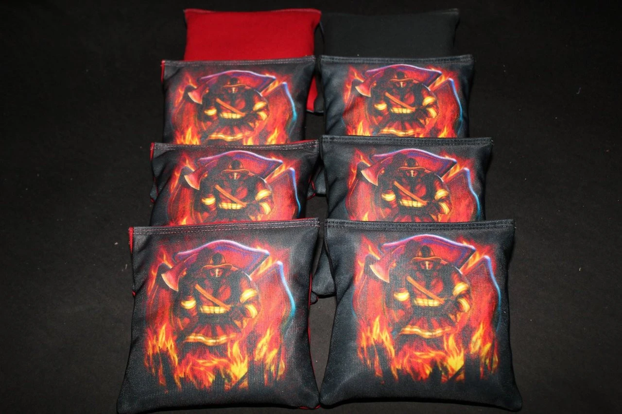Fire Rescue (Version 9) Cornhole Bags - Set Of 8