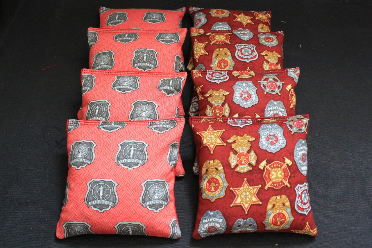 Fire Rescue (Version 4) Cornhole Bags - Set Of 8