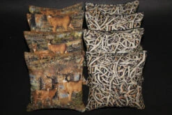 Deer Antlers (Version 2) Cornhole Bags - Set Of 8