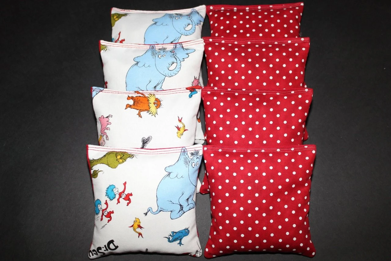 Dr. Seuss (Version 2) Cornhole Bags - Set Of 8