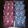 Red & Blue Paisley Cornhole Bags - Set Of 8