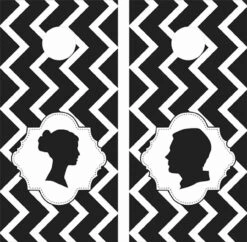 Wedding Chevron Cornhole Wraps - Set Of 2