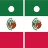 Mexican Flag Cornhole Wraps - Set Of 2