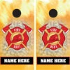 Personalized Fire Department Cornhole Wraps - Set Of 2