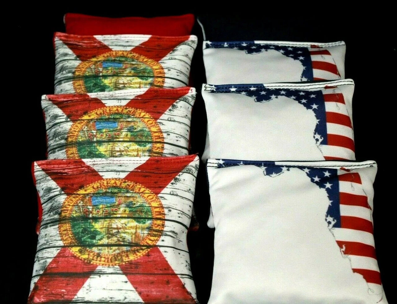 Florida Flag Cornhole Bags - Set Of 8 - Image 2