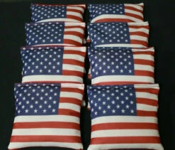American Flag Cornhole Bags - Set Of 8