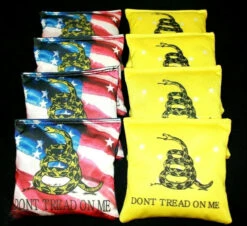 Don't Tread On Me American Flag Cornhole Bags - Set Of 8