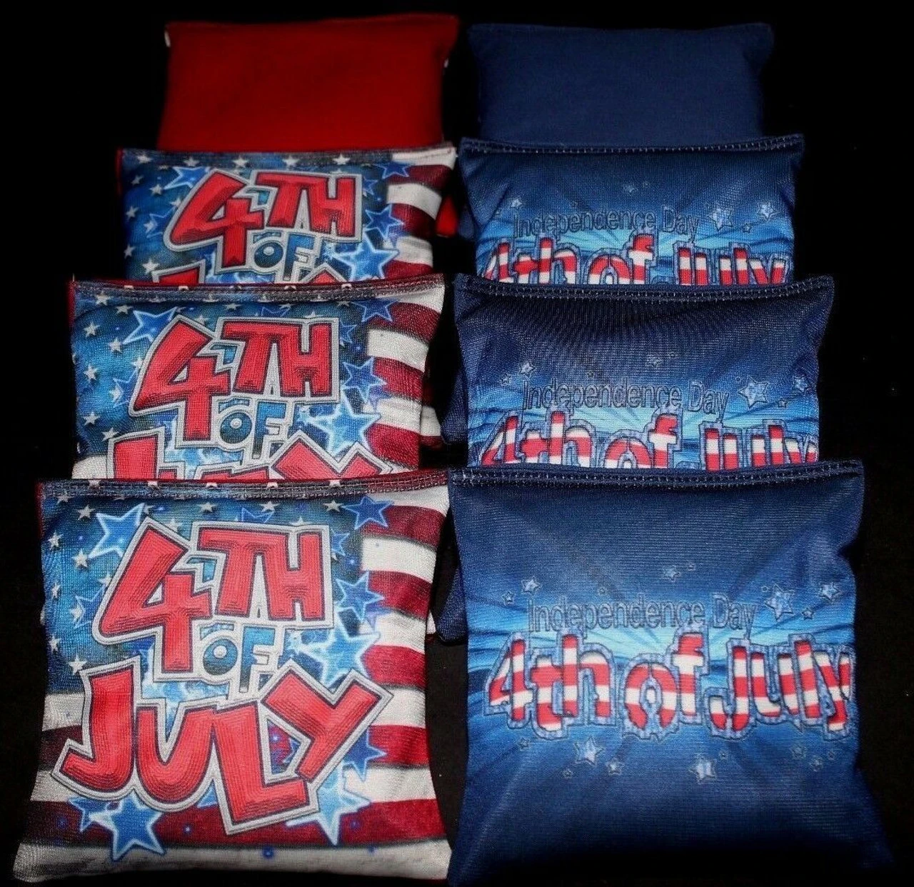 4th Of July Cornhole Bags - Set Of 8