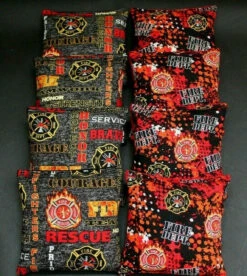 Fire Rescue Team Cornhole Bags - Set Of 8