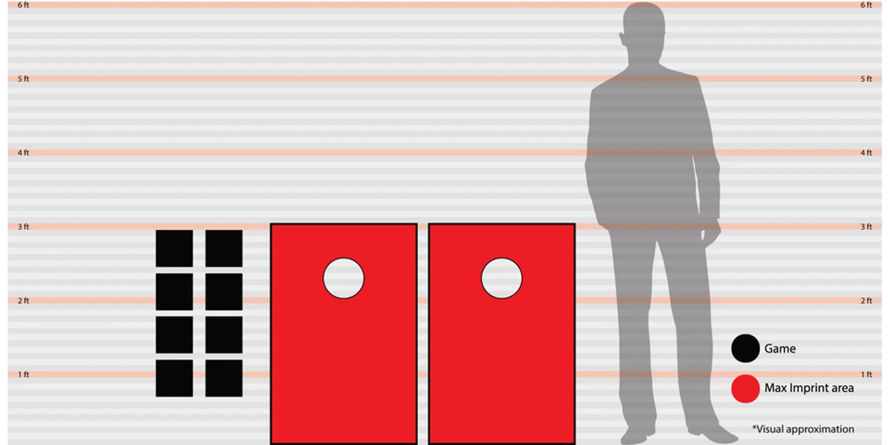 Tailgate Vintage Maryland Cornhole Set With Bags - Image 2