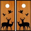 Deer And Ducks Classic Cornhole Wraps - Set Of 2