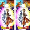 Dragon Ball Z Version 4 Cornhole Wraps - Set Of 2